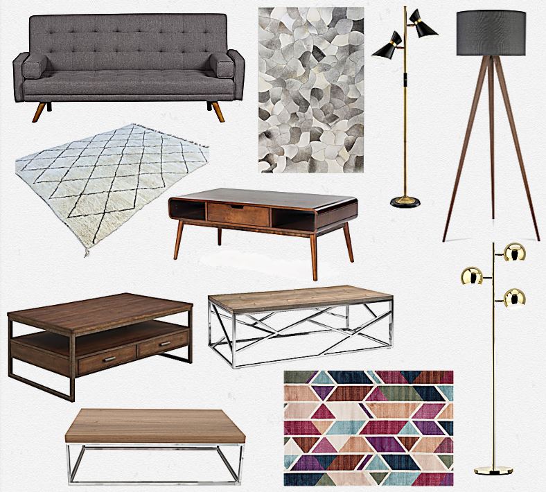 living area mood board